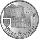 strieborná zberateľská minca v nominálnej hodnote 20 eur s tematikou Pamiatková rezervácia Banská Bystrica. 
