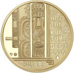 Zlatá zberateľská eurominca v nominálnej hodnote 100 eur - Nehmotné kultúrne dedičstvo SR  – fujara, hudobný nástroj a jeho hudba
