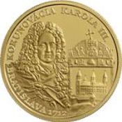 Zlatá zberateľská minca v nominálnej hodnote 100 eur k 300. výročiu korunovácie Karola III. v Bratislave
