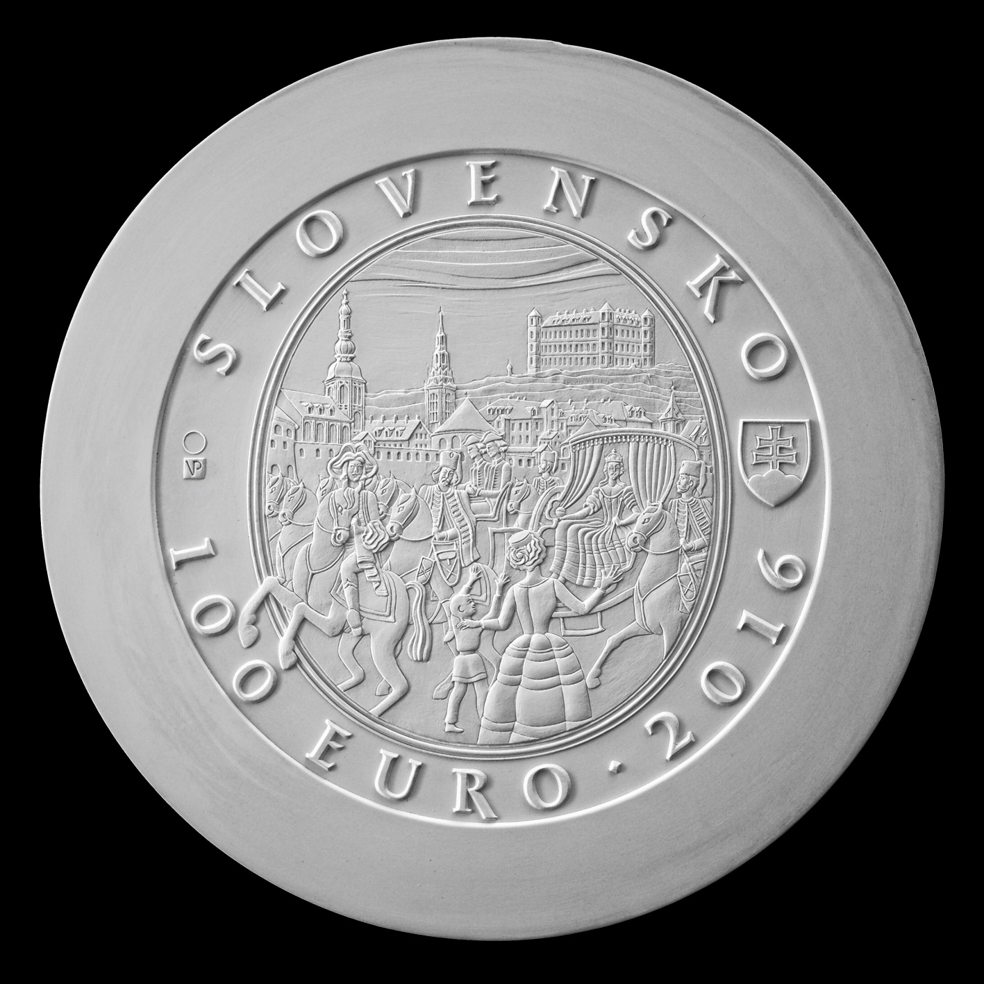 First prize (the design selected for the coin)