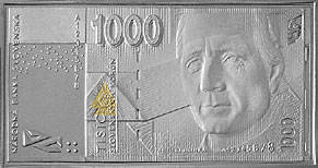Bankovky a mince, Súbor pamätných mincí s motívmi slovenských bankoviek