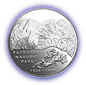 Bankovky a mince, Vyhlásenie Tatranského národného parku – 50. výročie