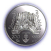 Banknotes and coins, 50th anniversary of the Slovak Philharmic