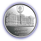 Banknotes and coins, 150th anniversary of the birth of Jozef Škultéty