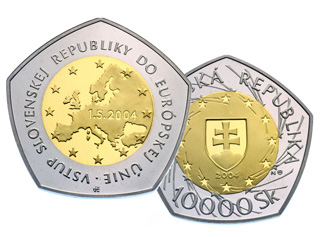 Pamätné mince k vstupu do EÚ