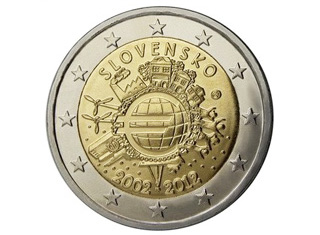Hotovostná eurová mena - 10. výročie zavedenia