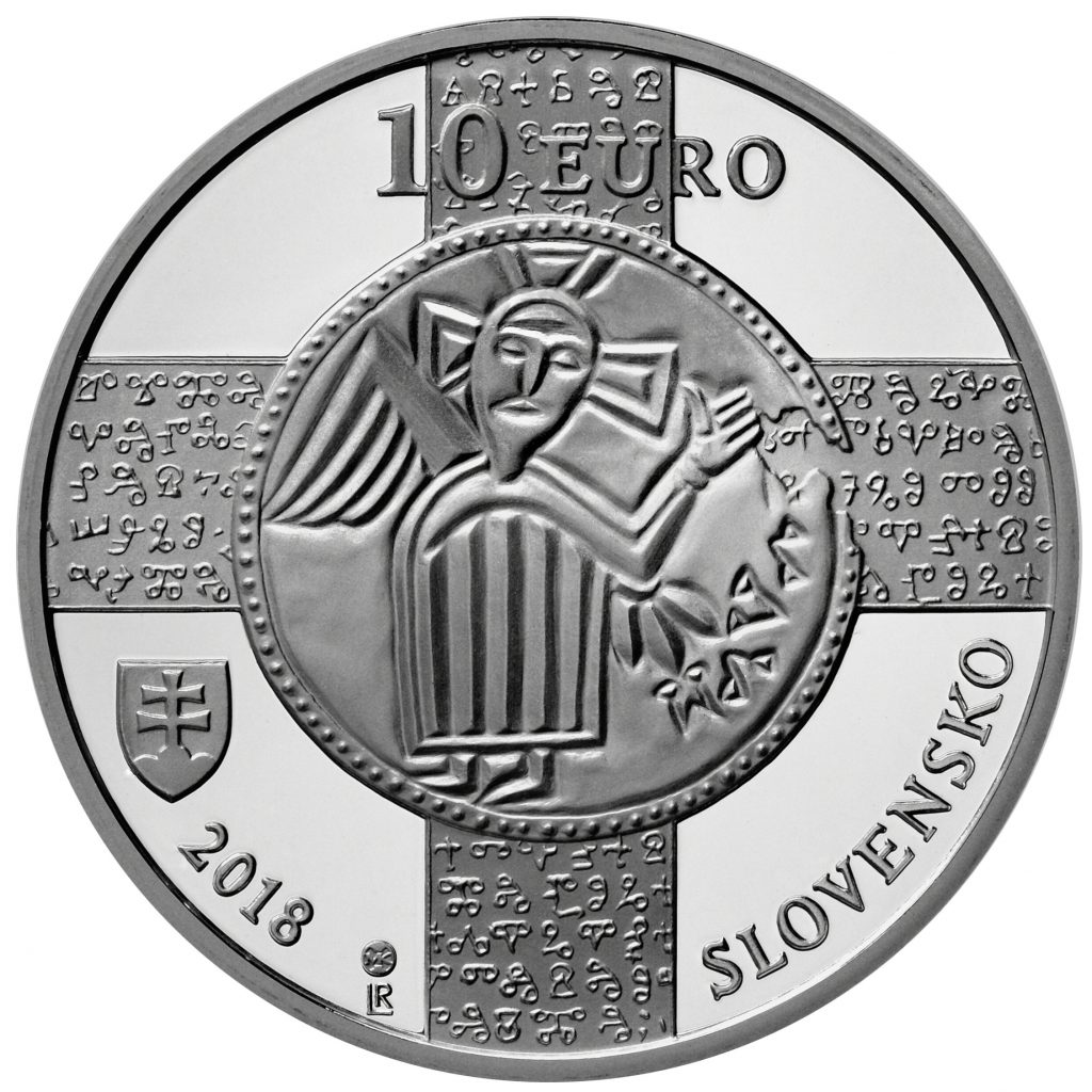 Bankovky a mince, 1150. výročie uznania slovanského liturgického jazyka