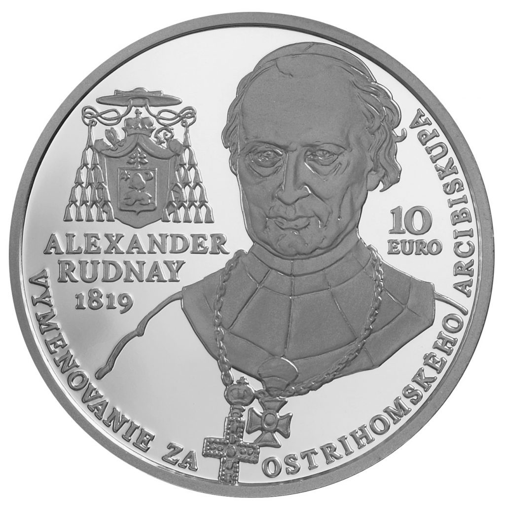 Bankovky a mince, 200. výročie vymenovania Alexandra Rudnaya za ostrihomského arcibiskupa
