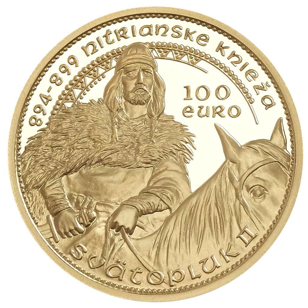 Banknotes and coins, Svätopluk II, ruler of Nitra