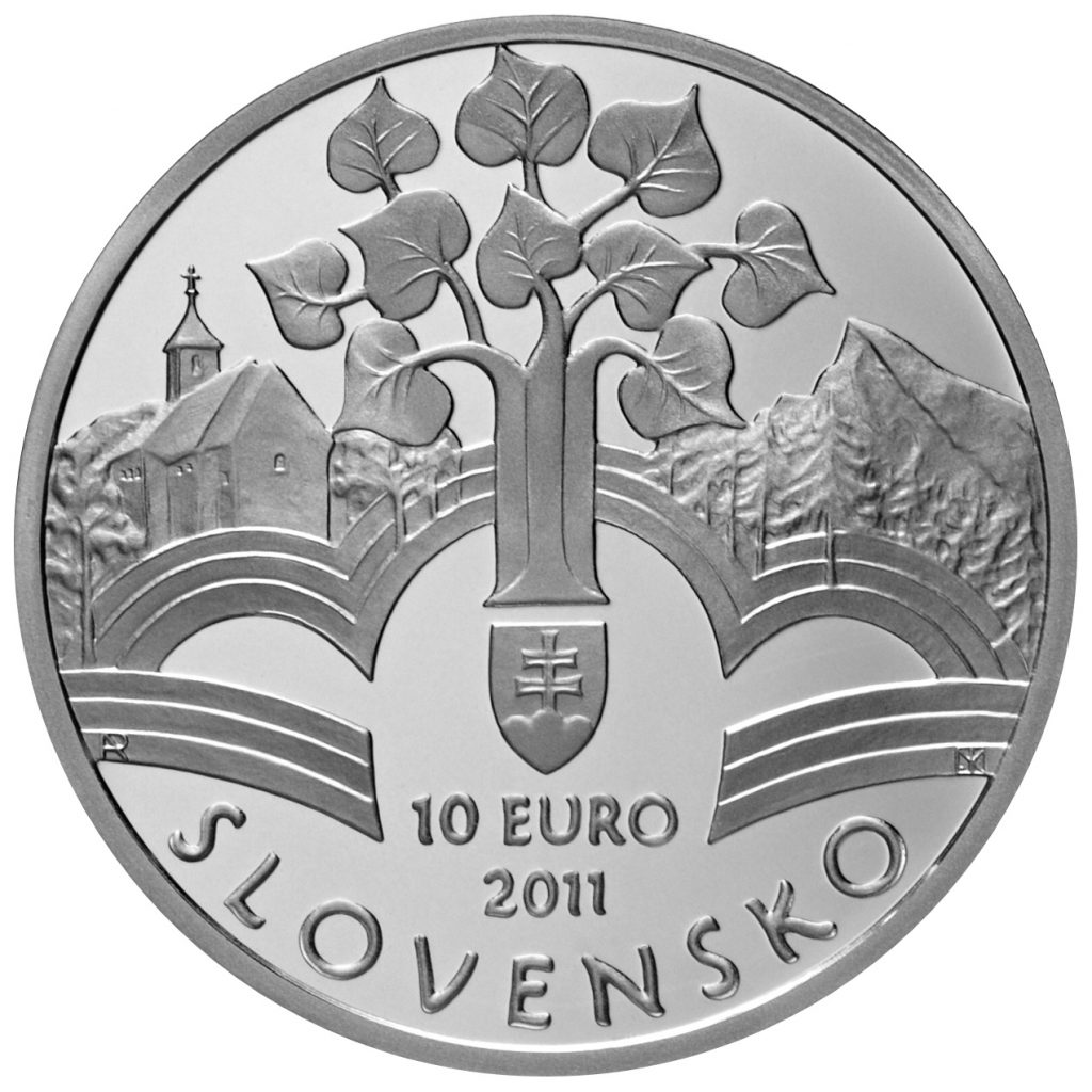 Banknotes and coins, 150th anniversary of the adoption of the Memorandum of the Slovak Nation