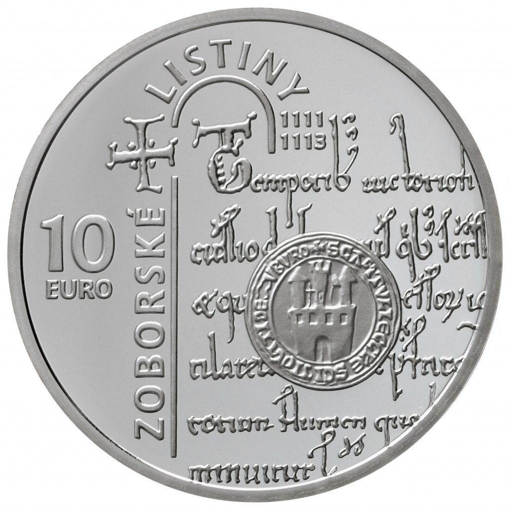 Bankovky a mince, Zoborské listiny – 900. výročie