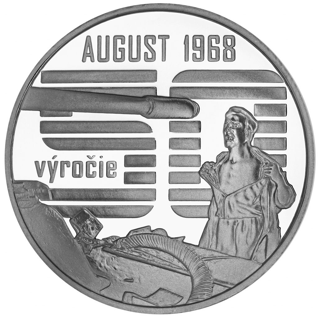 Bankovky a mince, Nenásilný spontánny odpor občanov proti vstupu vojsk Varšavskej zmluvy v auguste 1968