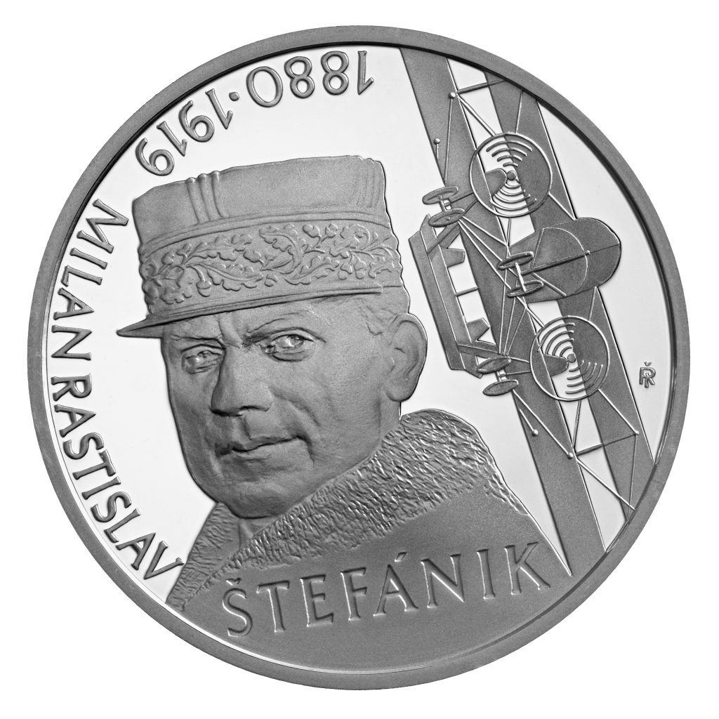 Banknotes and coins, 100th anniversary of the death of Milan Rastislav Štefánik