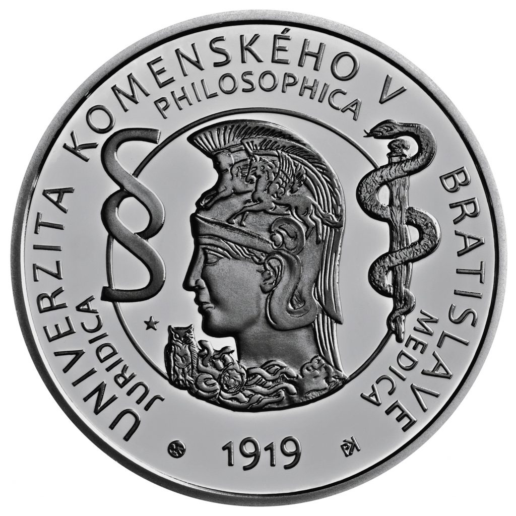 Banknotes and coins, 100th anniversary of Comenius University in Bratislava
