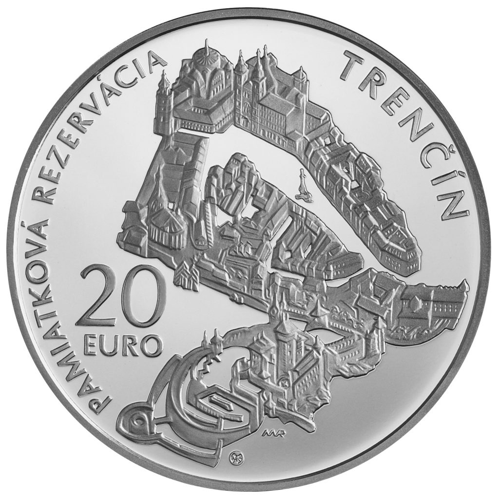 Banknotes and coins, Trenčín Heritage Site