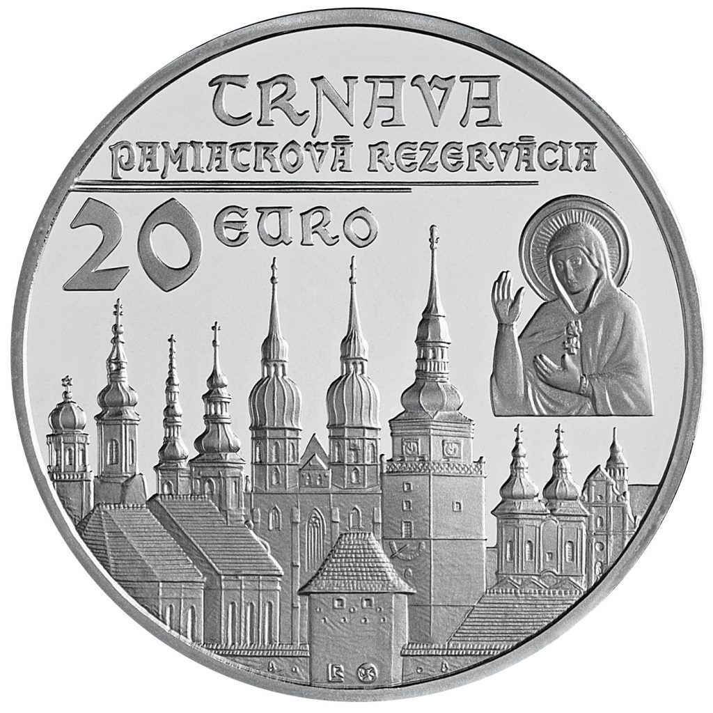 Bankovky a mince, Pamiatková rezervácia Trnava