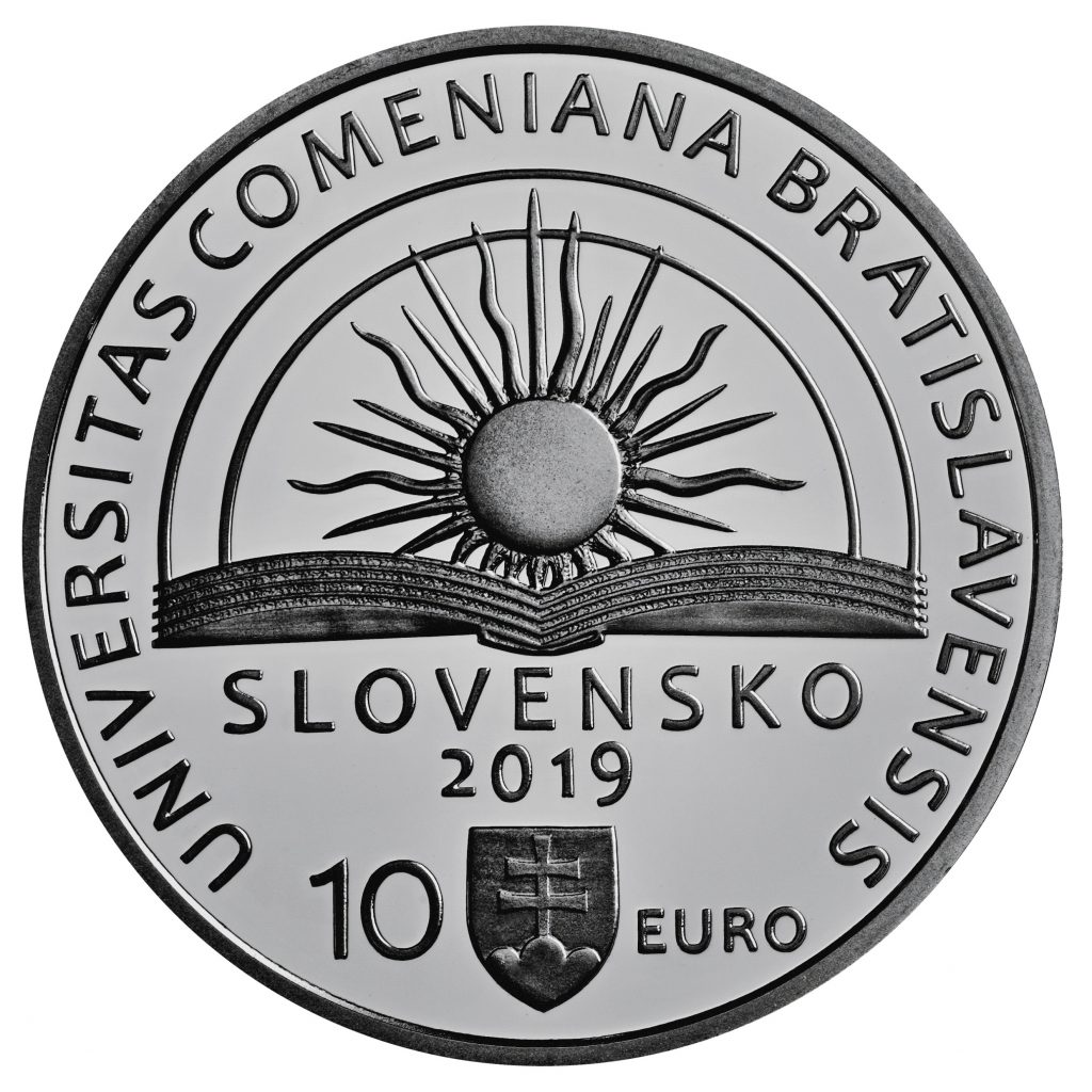 Banknotes and coins, 100th anniversary of Comenius University in Bratislava