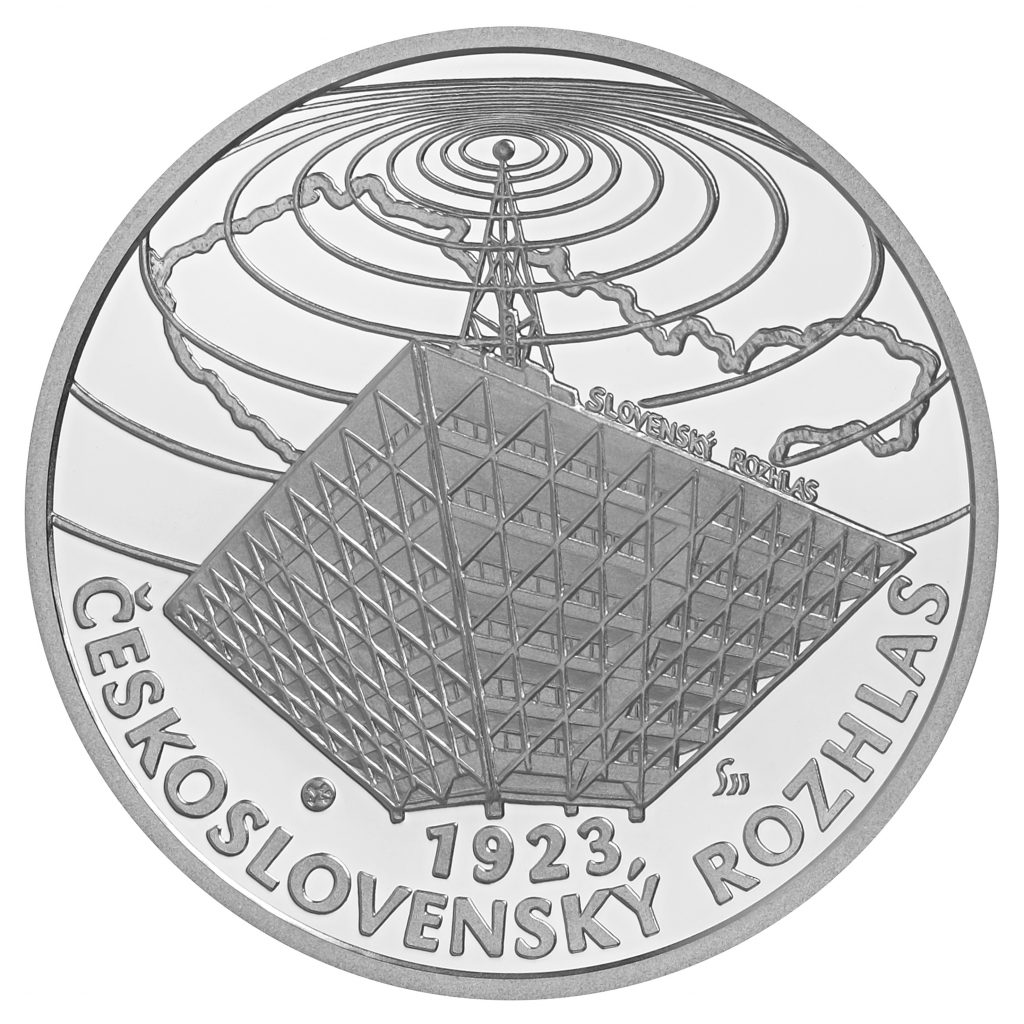 Bankovky a mince, 100. výročie začiatku pravidelného vysielania československého rozhlasu