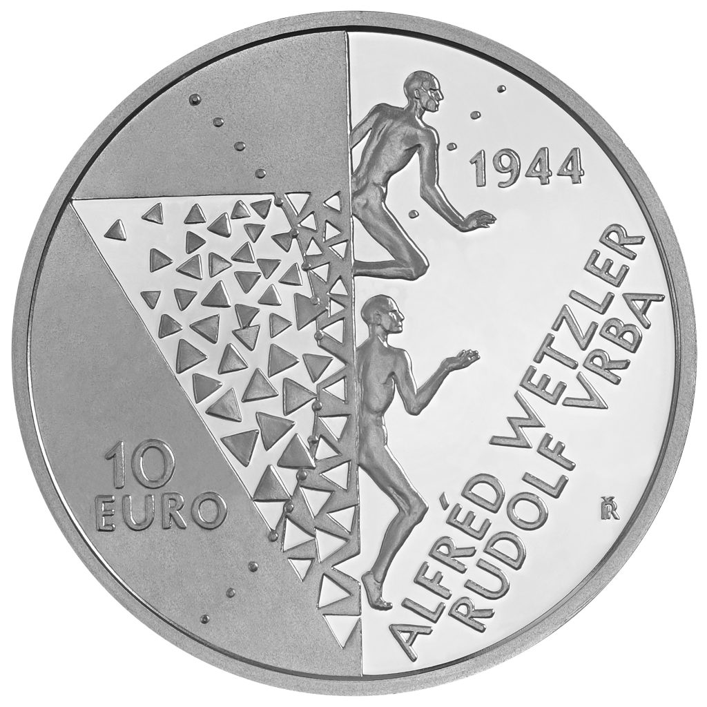 Rubová strana striebornej zberateľskej euromince
