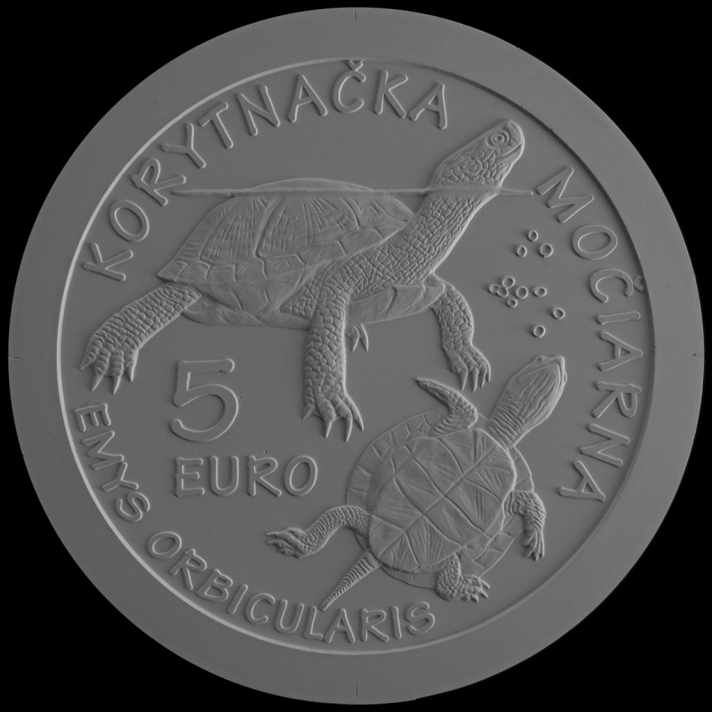 Bankovky a mince, Výsledky verejnej anonymnej súťaže na výtvarný návrh zberateľskej euromince z obyčajných kovov v nominálnej hodnote 5 eur s tematikou Fauna a flóra na Slovensku – korytnačka močiarna