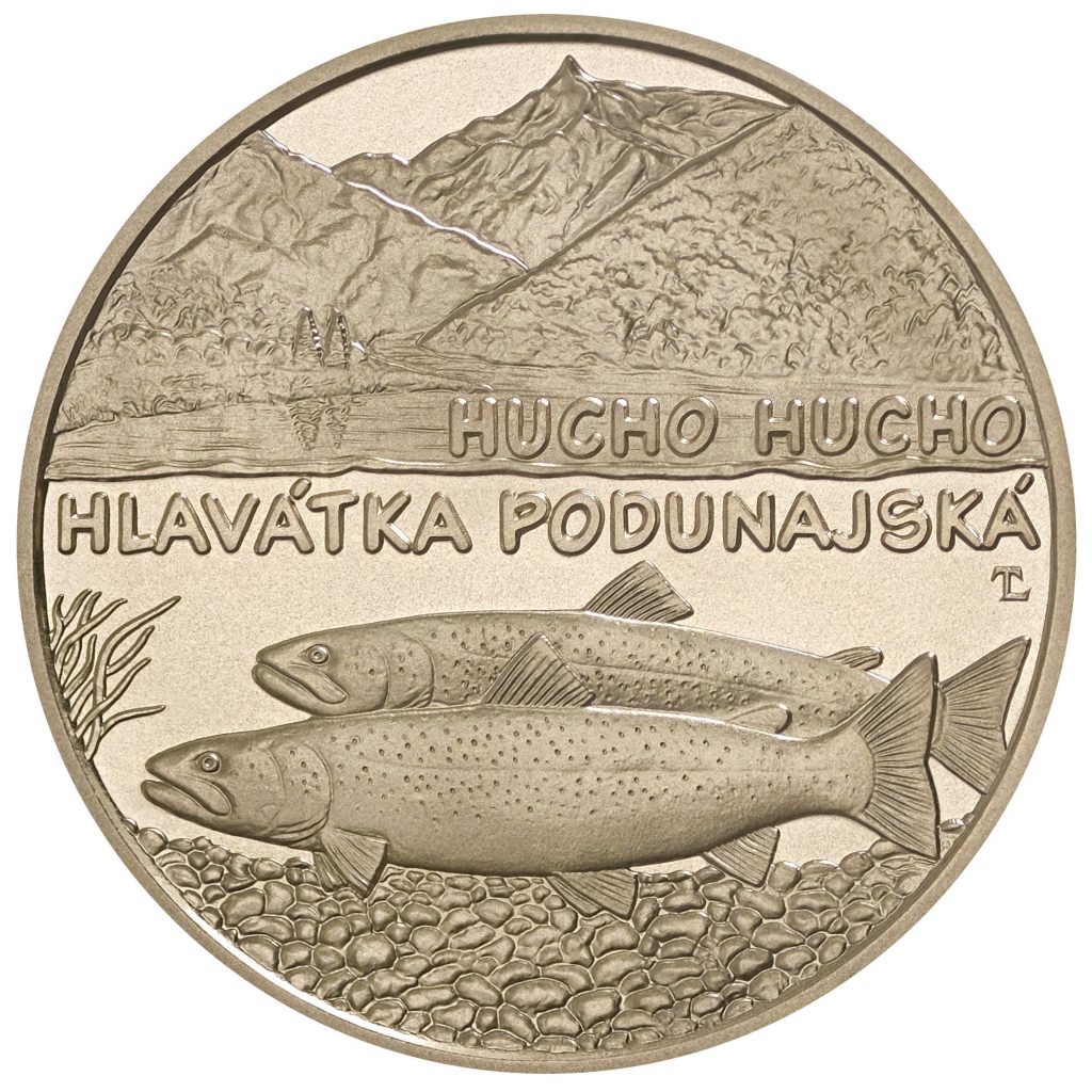 Banknotes and coins, Fauna and flora in Slovakia – the danube salmon