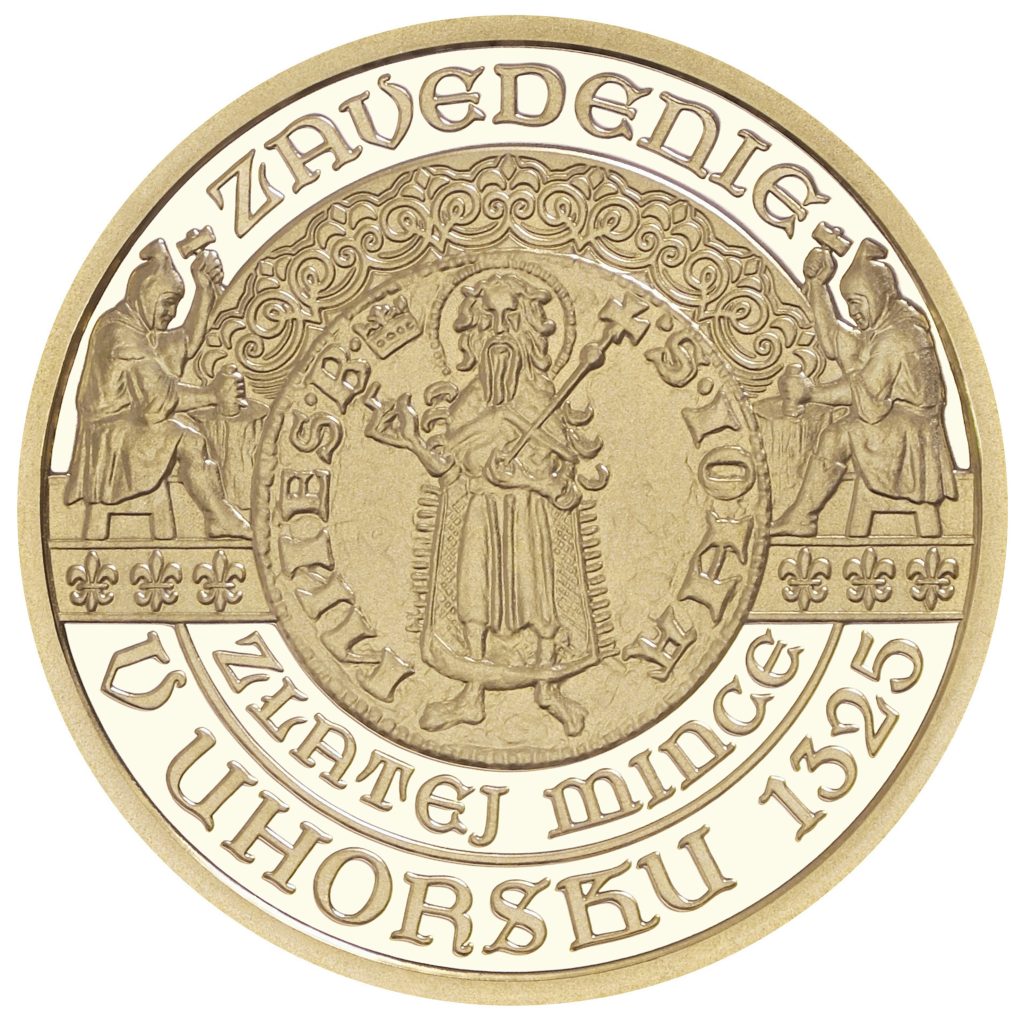 Bankovky a mince, Zavedenie zlatej mince – florénu v Uhorsku  – 700. výročie