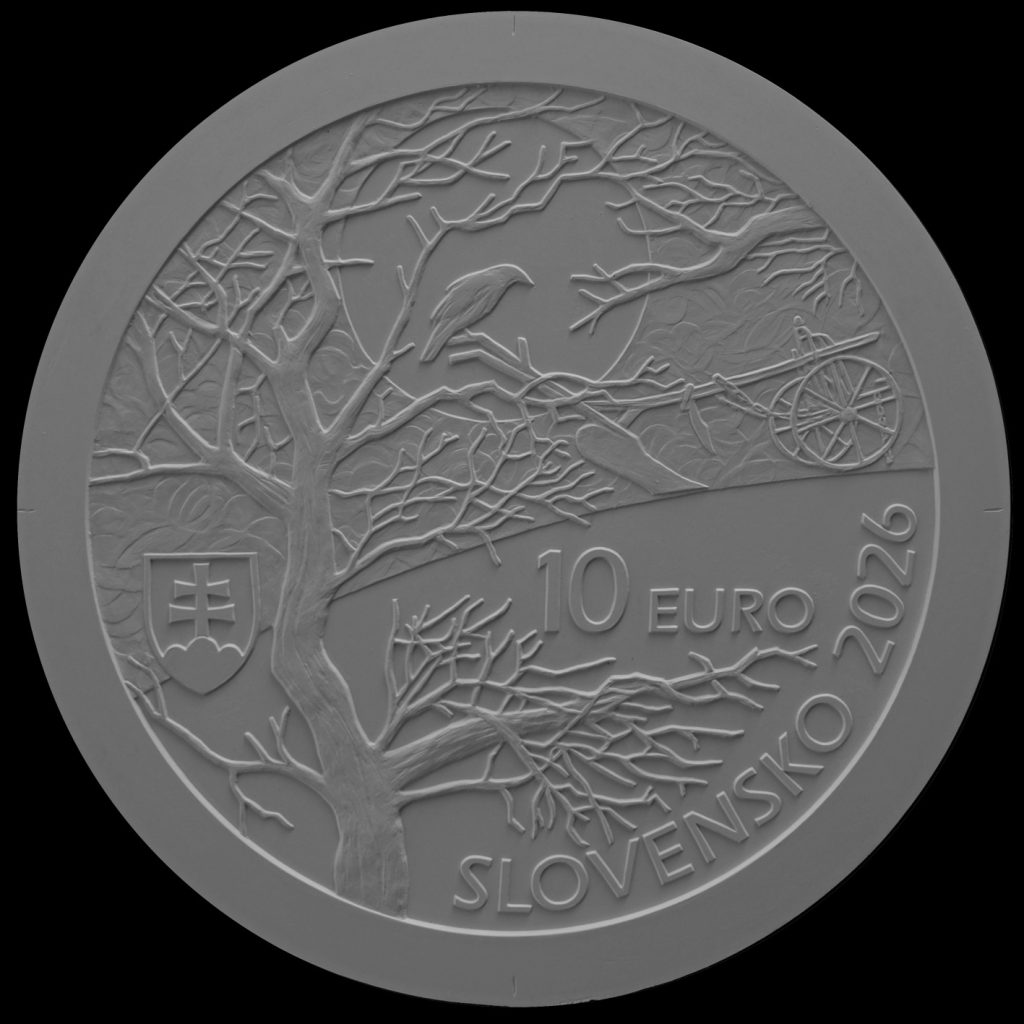 Bankovky a mince, Výsledky verejnej anonymnej súťaže na výtvarný návrh striebornej zberateľskej euromince v nominálnej hodnote 10 eur k 150. výročiu narodenia Ivana Kraska