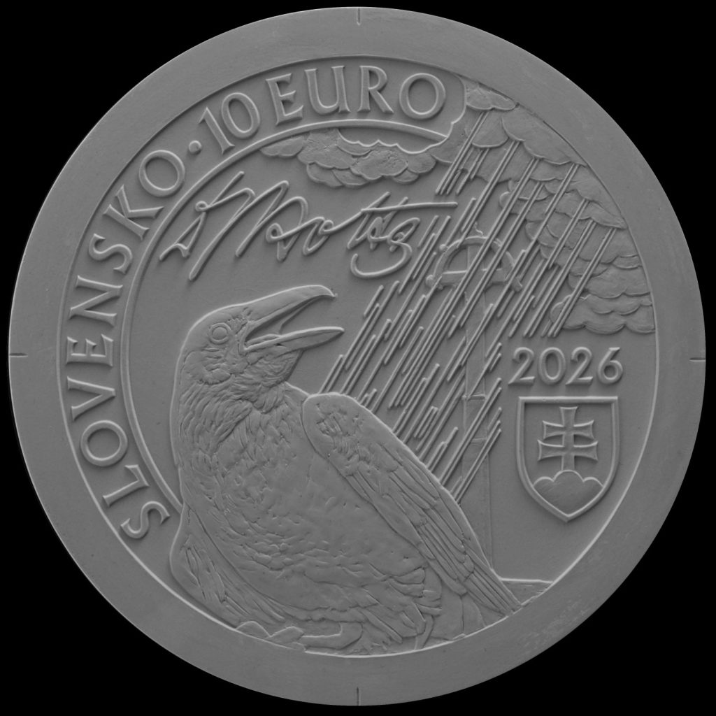 Bankovky a mince, Výsledky verejnej anonymnej súťaže na výtvarný návrh striebornej zberateľskej euromince v nominálnej hodnote 10 eur k 150. výročiu narodenia Ivana Kraska