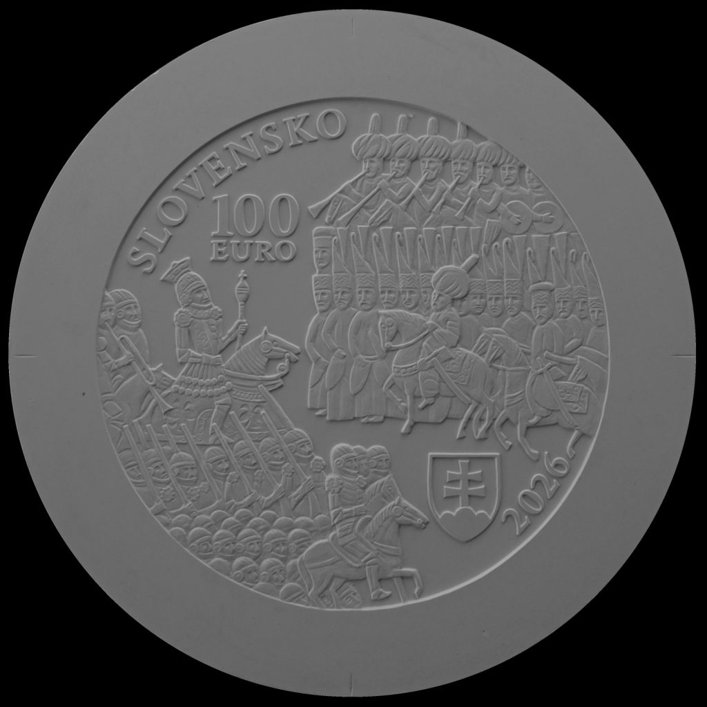 Bankovky a mince, Výsledky verejnej anonymnej súťaže na výtvarný návrh zlatej zberateľskej euromince  v nominálnej hodnote 100 eur k 500. výročiu bitky pri Moháči