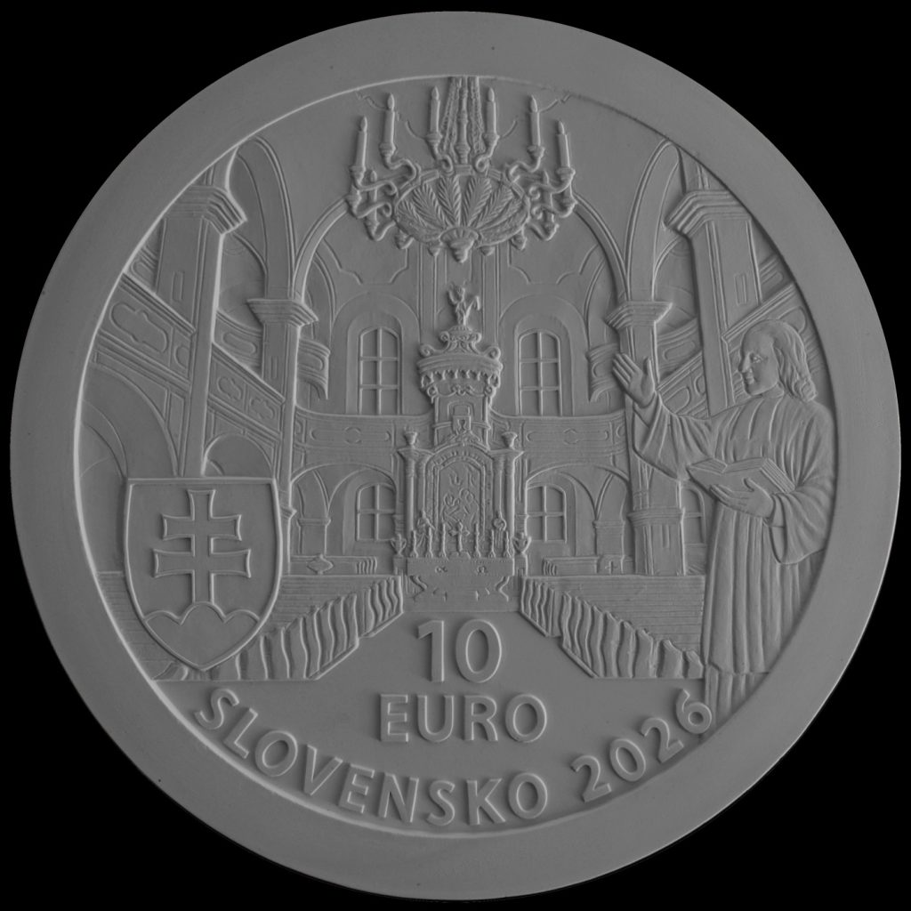 Bankovky a mince, Výsledky verejnej anonymnej súťaže na výtvarný návrh striebornej zberateľskej euromince v nominálnej hodnote 10 eur k 250. výročiu posviacky Veľkého evanjelického kostola  na Panenskej ulici v Bratislave