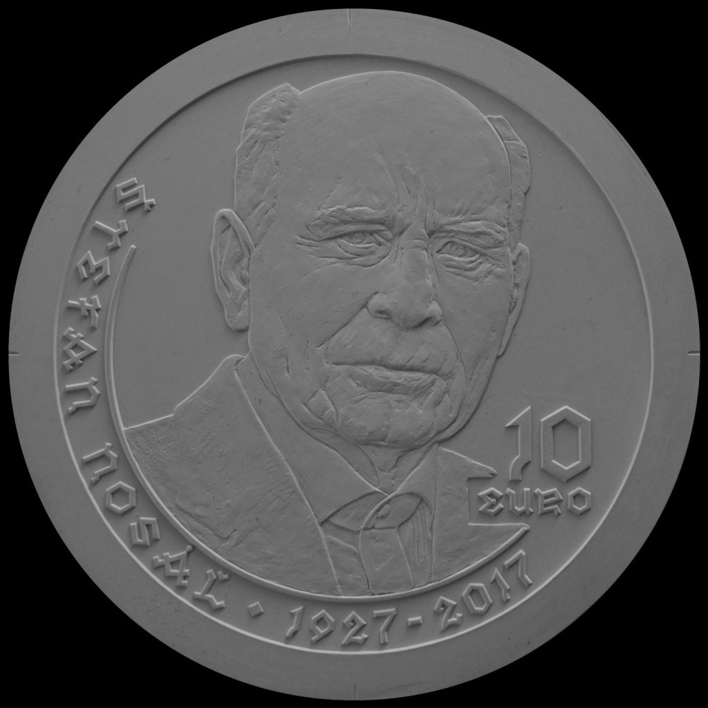 Bankovky a mince, Výsledky verejnej anonymnej súťaže na výtvarný návrh striebornej zberateľskej euromince v nominálnej hodnote 10 eur k 100. výročiu narodenia Štefana Nosáľa