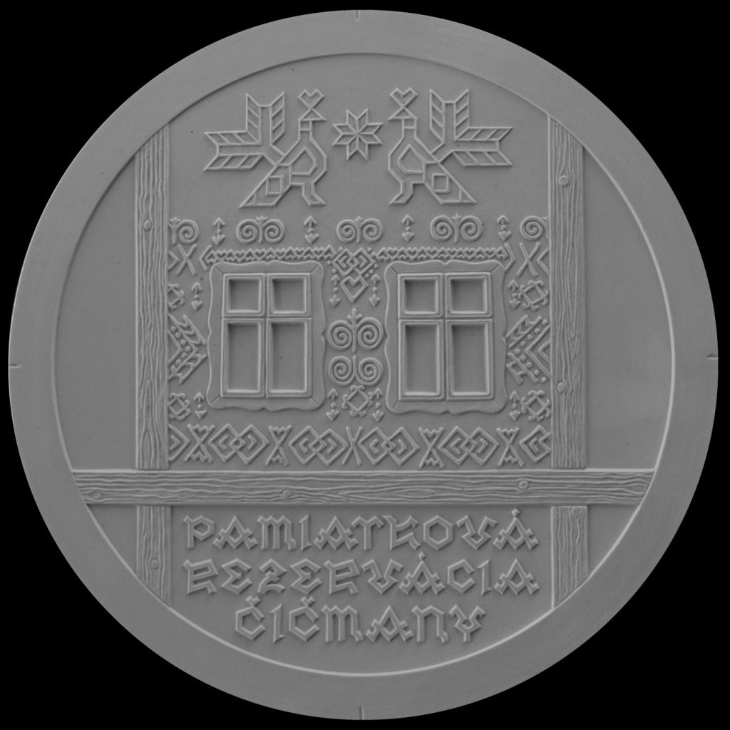 Bankovky a mince, Výsledky verejnej anonymnej súťaže na výtvarný návrh striebornej zberateľskej euromince v nominálnej hodnote 10 eur k 50. výročiu vyhlásenia pamiatkovej rezervácie ľudovej architektúry Čičmany