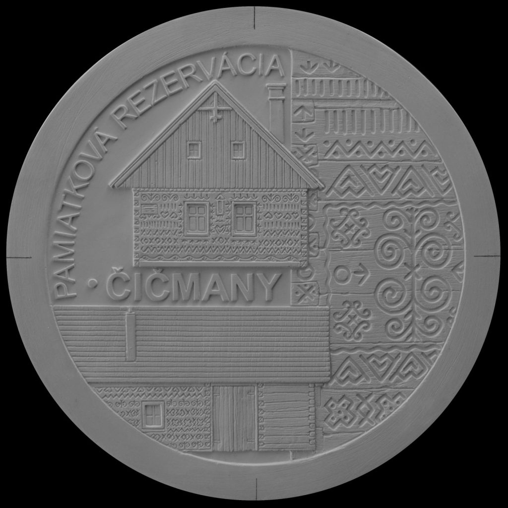 Bankovky a mince, Výsledky verejnej anonymnej súťaže na výtvarný návrh striebornej zberateľskej euromince v nominálnej hodnote 10 eur k 50. výročiu vyhlásenia pamiatkovej rezervácie ľudovej architektúry Čičmany